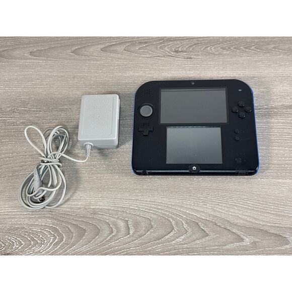 Nintendo 2DS Console Black Blue Handheld Portable Gaming Console- Tested- EUC - Picture 1 of 5